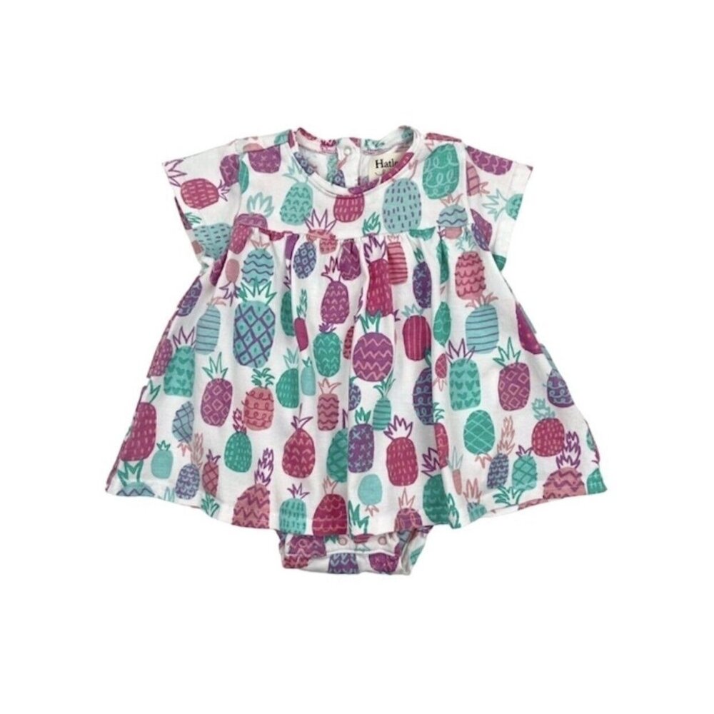 Hatley Baby Pineapple Doodles One-Piece Dress